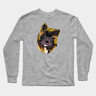 American Akita Stained Glass Long Sleeve T-Shirt